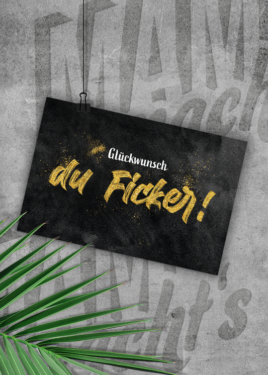 Glückwunsch - Postkarte