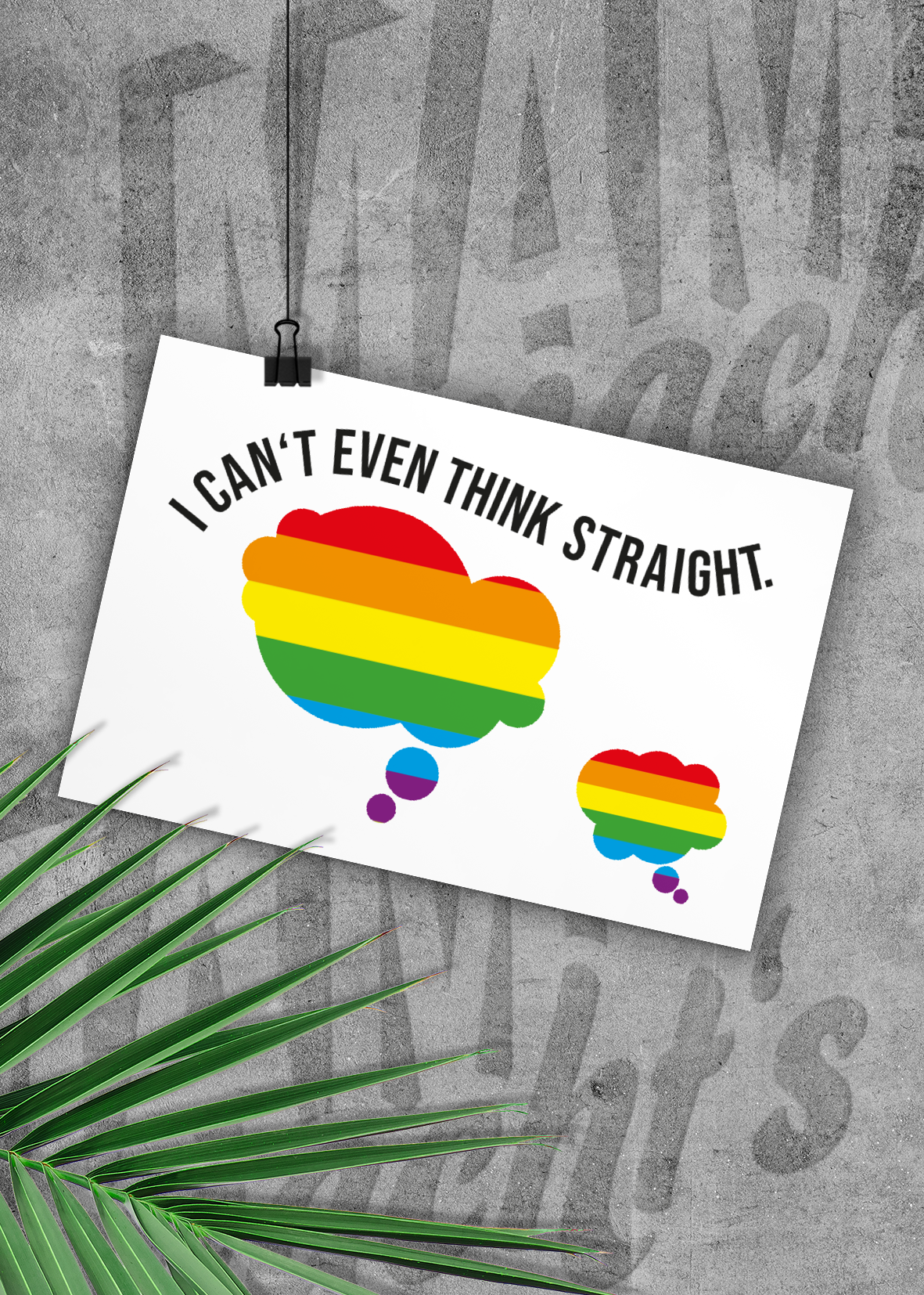 I can't even think straight - Postkarte